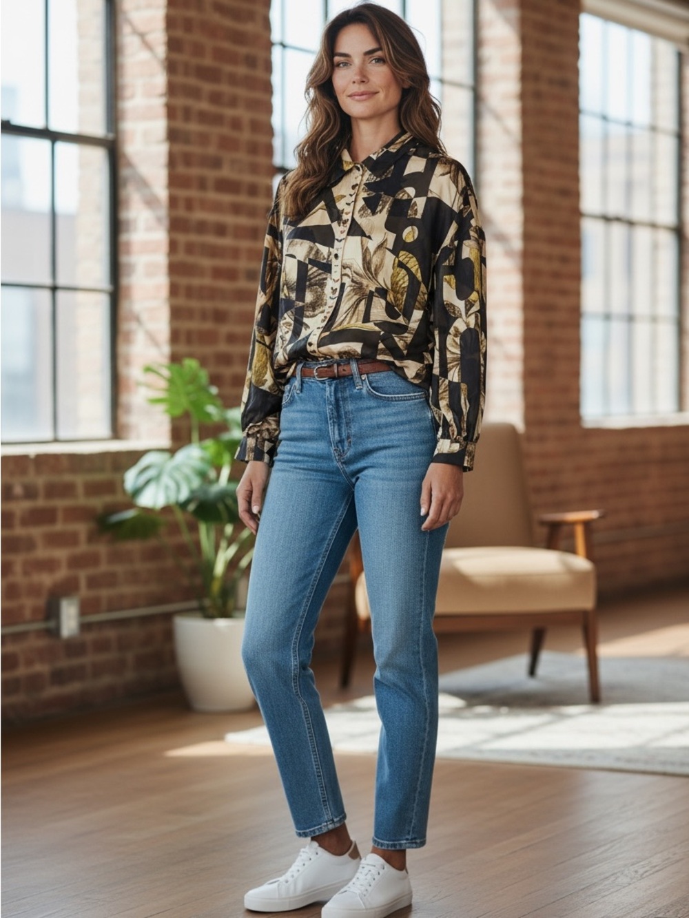 🚨 Luxury Italian Designer , Pierre-Louis Mascia, 100% Silk Blouse